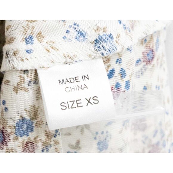 NWT Petersyn Revolve Serene Mini Shoulderpad Floral Cottage Beacon Dress XS - Picture 6 of 15